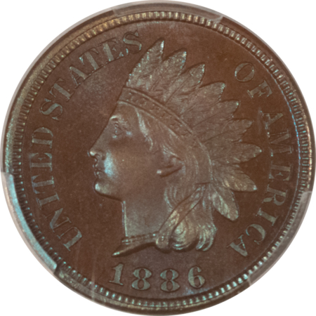 CAC Approved Coins 1886 PROOF INDIAN CENT, TYPE 2 – PCGS PR-66+ BN CAC, GORGOUS & LOOKS SUPERB 67!
