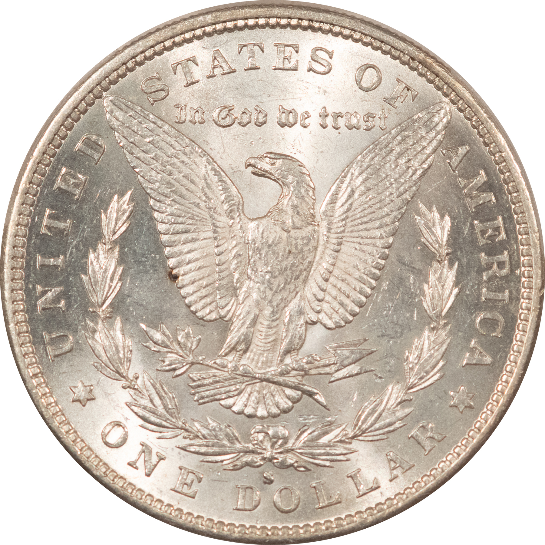 Dollars 1887-S $1 MORGAN DOLLAR – PCGS MS-61 WHITE & LUSTROUS, LOOKS BETTER! Dollars 1887-S $1 MORGAN DOLLAR – PCGS MS-61 WHITE & LUSTROUS, LOOKS BETTER!