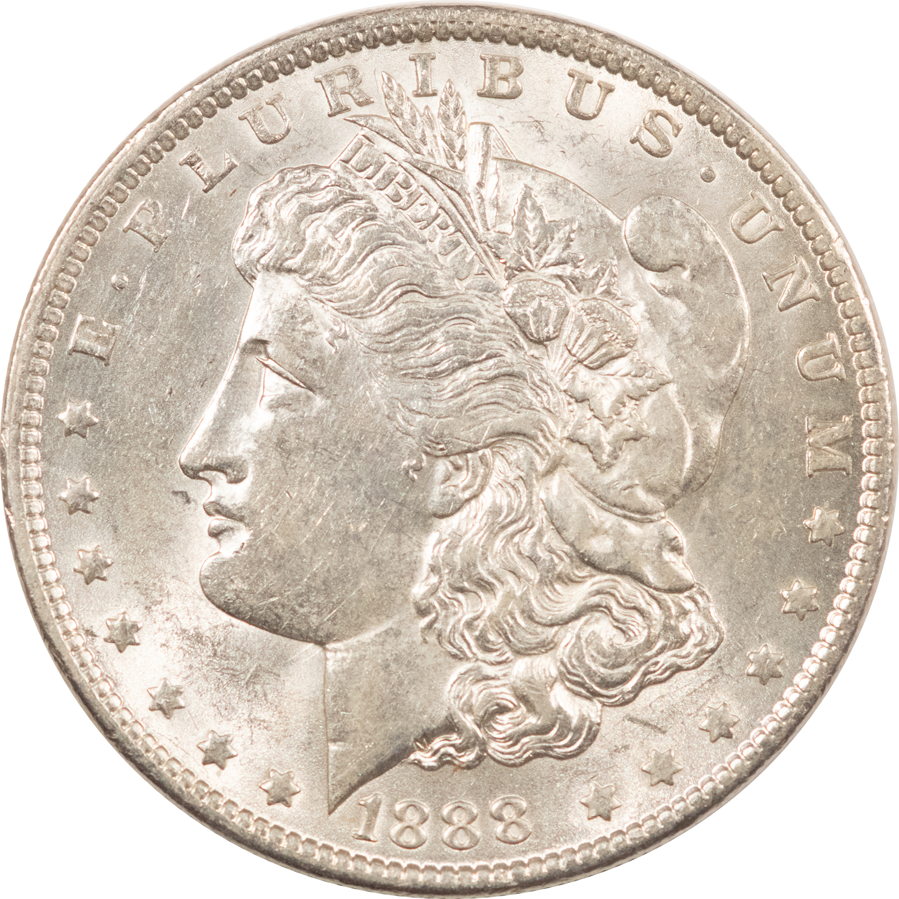 Dollars 1888 $1 MORGAN DOLLAR – FLASHY WHITE HIGH GRADE EXAMPLE! Dollars 1888 $1 MORGAN DOLLAR – FLASHY WHITE HIGH GRADE EXAMPLE!