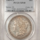 CAC Approved Coins 1890-O $1 MORGAN DOLLAR – CACG MS-62, MONSTER OBVERSE TONING! CAC APPROVED!