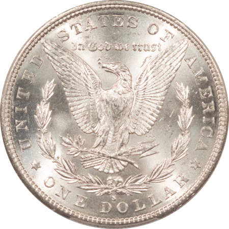 Dollars 1889-S $1 MORGAN DOLLAR – PCGS MS-63 BLAST WHITE & FULLY STRUCK