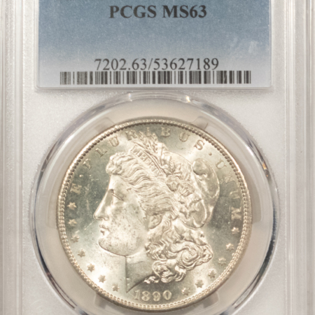 Dollars 1890-S $1 MORGAN DOLLAR – PCGS MS-63 BLAST WHITE & CHOICE!