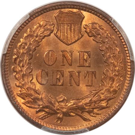 Indian 1893 INDIAN CENT – PCGS MS-65 RB, FIERY! PREMIUM QUALITY!