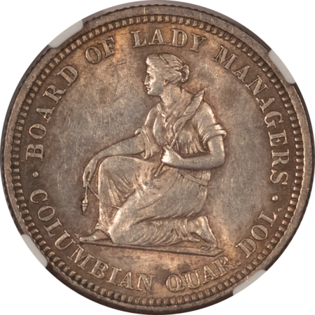 Early Commems 1893 ISABELLA COMMEMORATIVE 25C – NGC AU-58