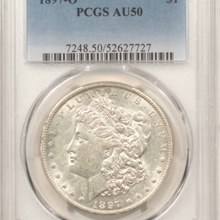 Dollars 1897-O $1 MORGAN DOLLAR – PCGS AU-50 FLASHY & NICE!