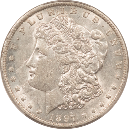 Dollars 1897-O $1 MORGAN DOLLAR – PCGS AU-50 FLASHY & NICE!