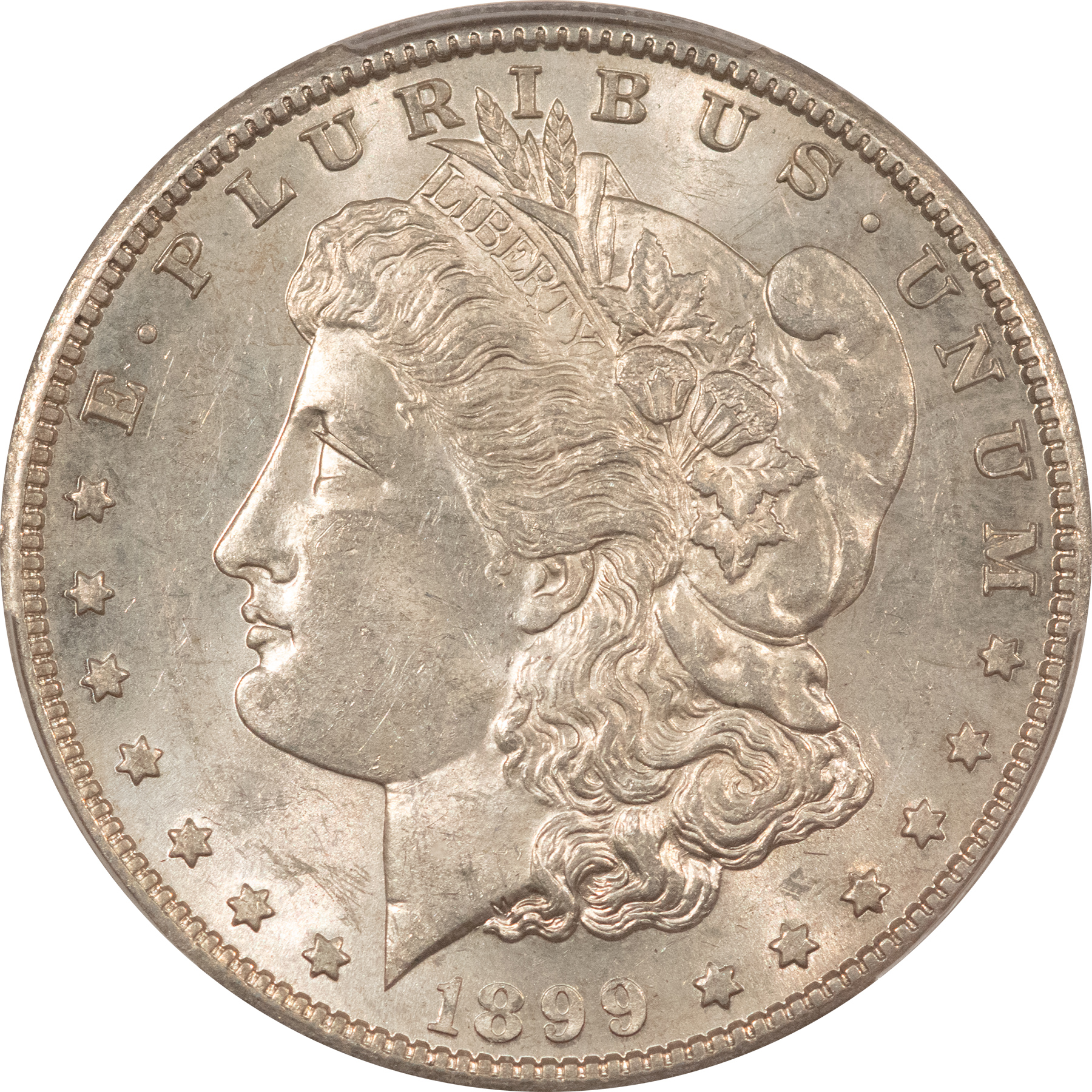 Dollars 1899 $1 MORGAN DOLLAR – PCGS MS-61 FRESH WHITE LOW MINTAGE DATE! Dollars 1899 $1 MORGAN DOLLAR – PCGS MS-61 FRESH WHITE LOW MINTAGE DATE!