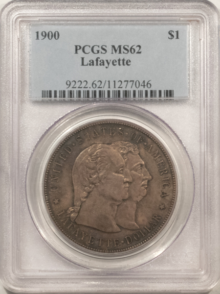 Early Commems 1900 $1 LAFAYETTE SILVER COMMEMORATIVE – PCGS MS-62