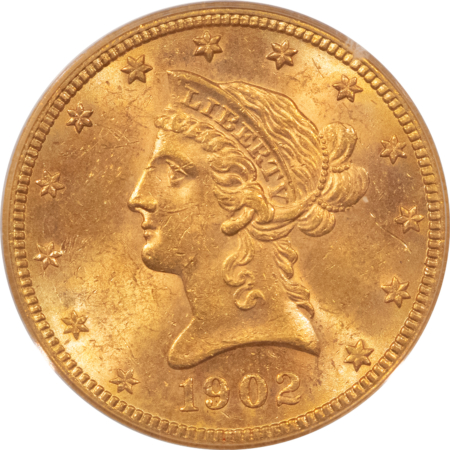 $10 1902-S $10 LIBERTY GOLD EAGLE – PCGS MS-60, OGH, PQ++