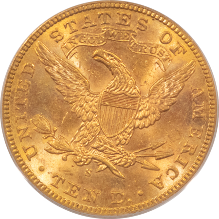 $10 1902-S $10 LIBERTY GOLD EAGLE – PCGS MS-60, OGH, PQ++