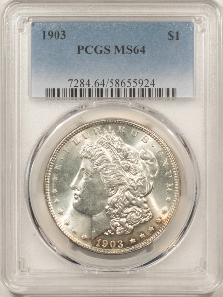 Dollars 1903 $1 MORGAN DOLLAR – PCGS MS-64 LUSTROUS & ATTRACTIVE!