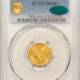 $2.50 1912 $2.50 INDIAN GOLD QUARTER EAGLE – PCGS MS-63, TOUGH DATE, PRETTY COLOR, PQ!