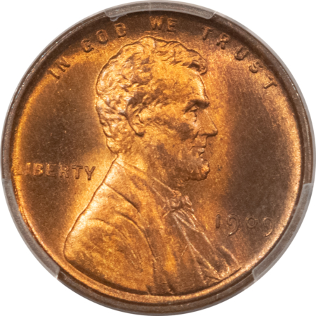 Lincoln Cents (Wheat) 1909 LINCOLN CENT – PCGS MS-65 RB, PRETTY GEM!