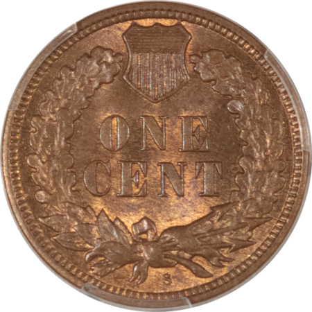 CAC Approved Coins 1909-S INDIAN CENT – PCGS MS-65 BN CAC, A PERFECT GEM! KEY-DATE! FRESH & PQ!