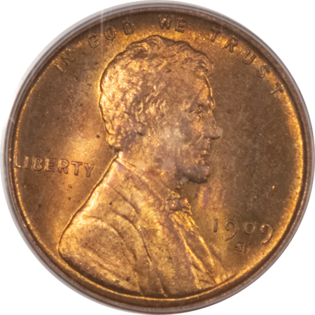 Lincoln Cents (Wheat) 1909-S VDB LINCOLN CENT – PCGS MS-64 RB, FRESH & NICE KEY-DATE!