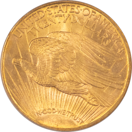 $20 1911-S $20 ST GAUDENS GOLD DOUBLE EAGLE – PCGS MS-65, ORIGINAL GEM! BETTER DATE!