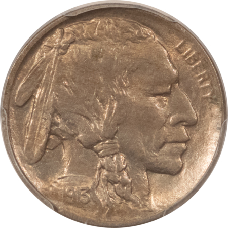 Buffalo Nickels 1913 BUFFALO NICKEL, TYPE 1 – PCGS MS-64 NICE ORIGINAL!