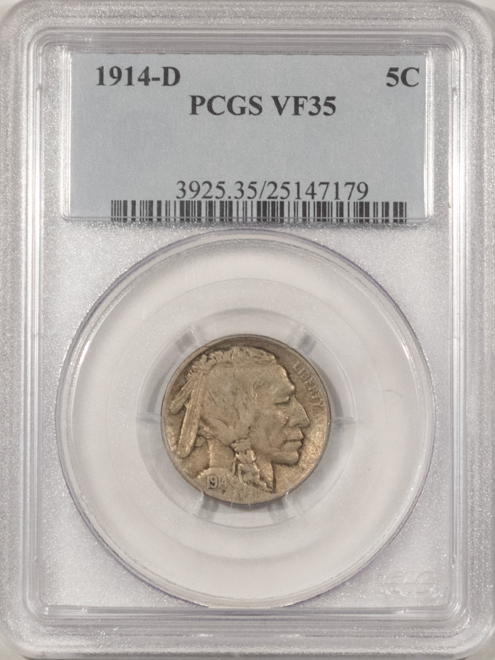 Buffalo Nickels 1914-D BUFFALO NICKEL – PCGS VF-35 Buffalo Nickels 1914-D BUFFALO NICKEL – PCGS VF-35