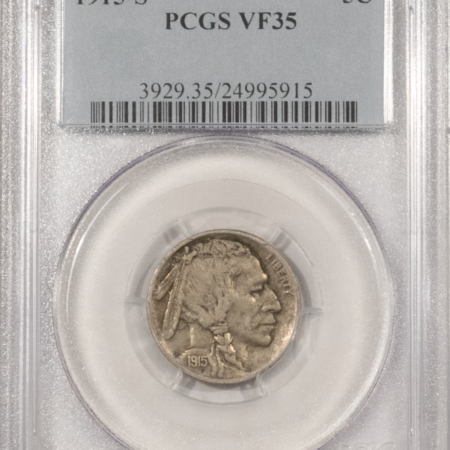 Buffalo Nickels 1915-S BUFFALO NICKEL – PCGS VF-35