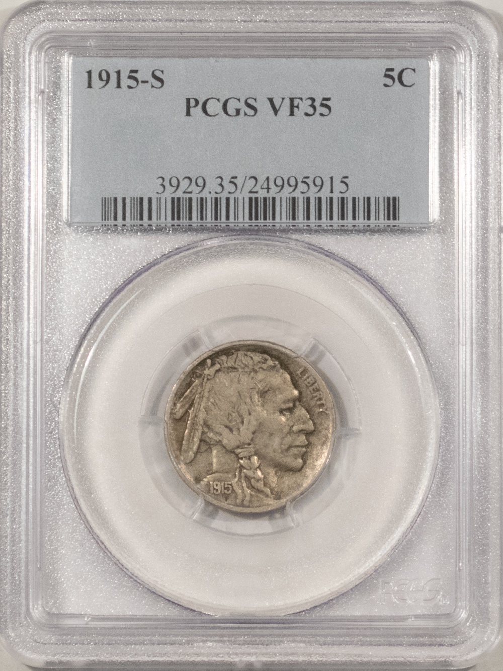 Buffalo Nickels 1915-S BUFFALO NICKEL – PCGS VF-35 Buffalo Nickels 1915-S BUFFALO NICKEL – PCGS VF-35