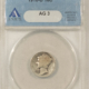 Barber Dimes 1895-S BARBER DIME – NGC MS-61, TOUGH DATE!