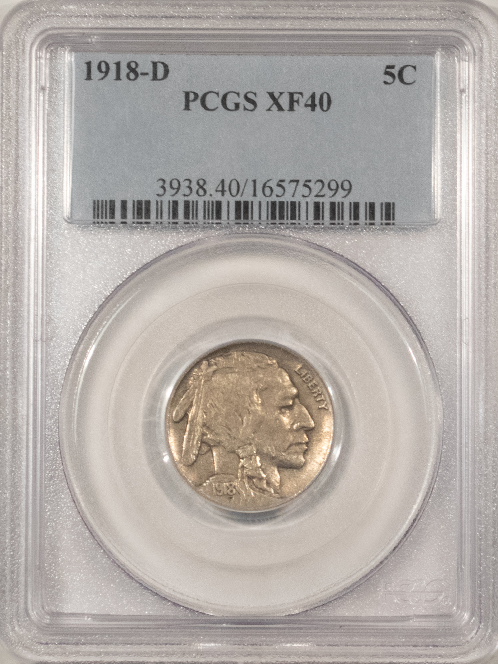 Buffalo Nickels 1918-D BUFFALO NICKEL – PCGS XF-40 Buffalo Nickels 1918-D BUFFALO NICKEL – PCGS XF-40