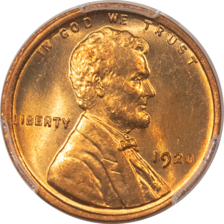 Lincoln Cents (Wheat) 1920 LINCOLN CENT – PCGS MS-65 RD, RED GEM!