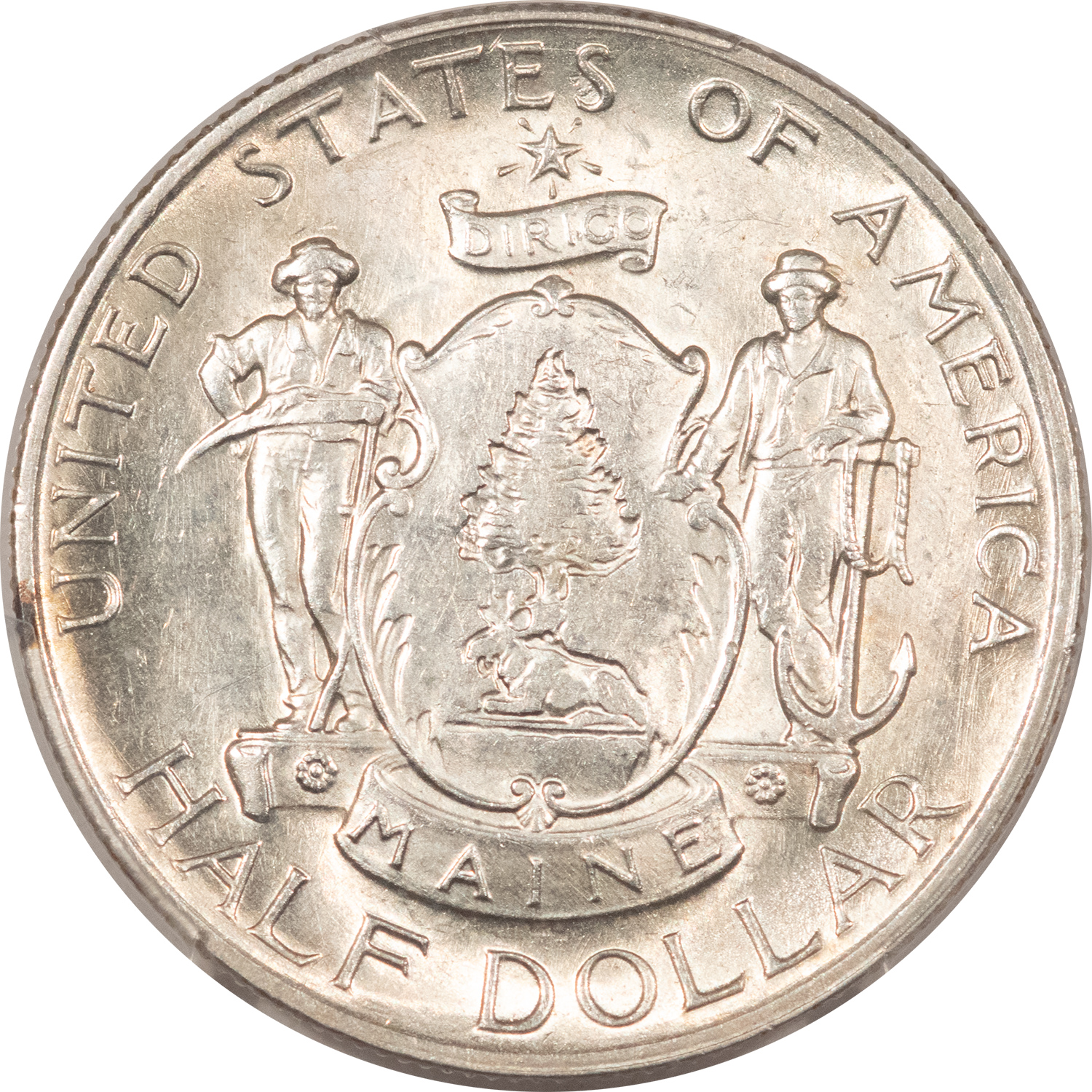 Early Commems 1920 MAINE COMMEMORATIVE HALF DOLLAR – PCGS MS-64 BLAST WHITE Early Commems 1920 MAINE COMMEMORATIVE HALF DOLLAR – PCGS MS-64 BLAST WHITE