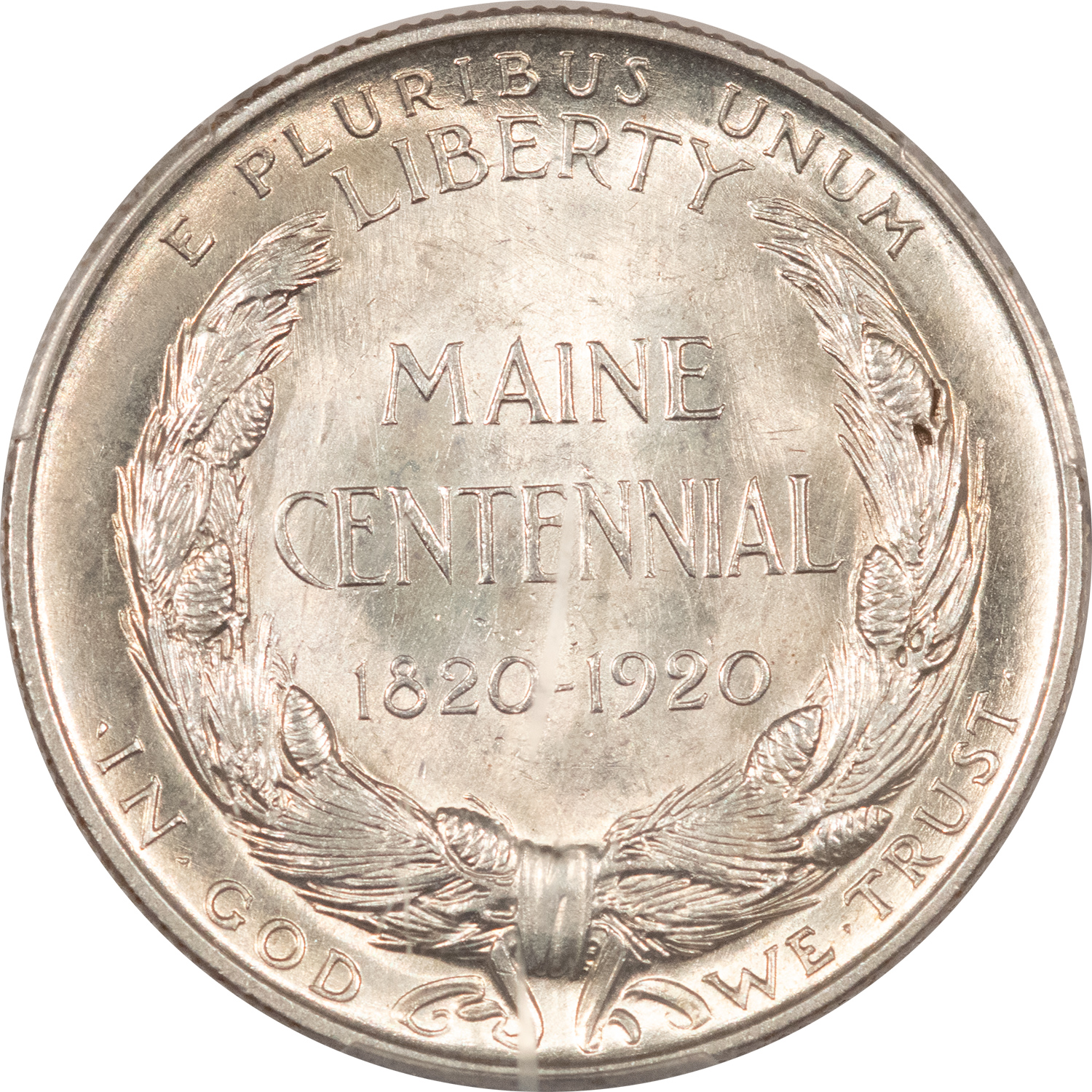 Early Commems 1920 MAINE COMMEMORATIVE HALF DOLLAR – PCGS MS-64 BLAST WHITE Early Commems 1920 MAINE COMMEMORATIVE HALF DOLLAR – PCGS MS-64 BLAST WHITE