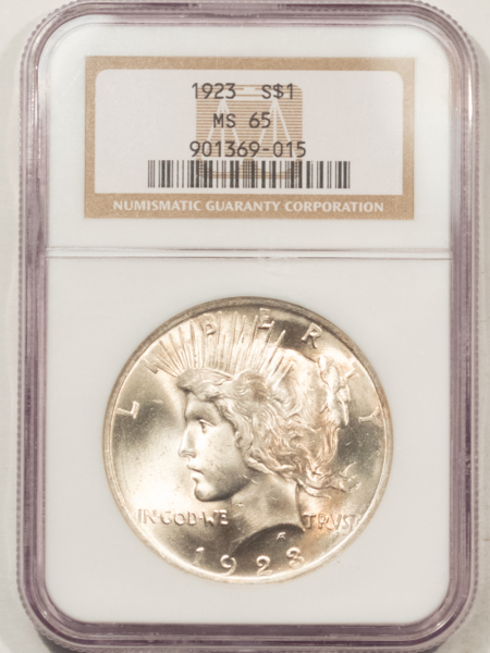 Dollars 1923 $1 PEACE DOLLAR – NGC MS-65