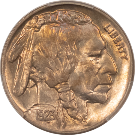 Buffalo Nickels 1923 BUFFALO NICKEL – PCGS MS-64, LOOKS FULL GEM! PREMIUM QUALITY!