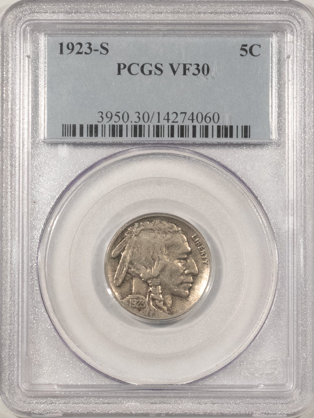 Buffalo Nickels 1923-S BUFFALO NICKEL – PCGS VF-30 Buffalo Nickels 1923-S BUFFALO NICKEL – PCGS VF-30