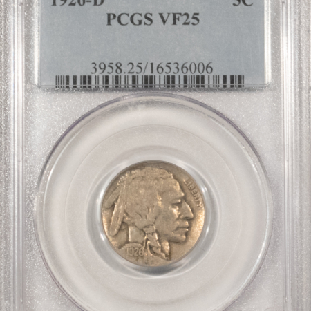 Buffalo Nickels 1926-D BUFFALO NICKEL – PCGS VF-25