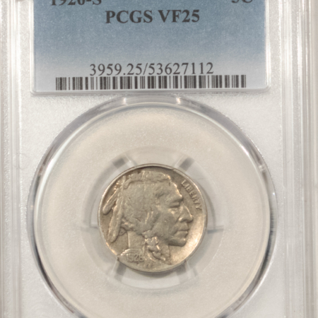 Buffalo Nickels 1926-S BUFFALO NICKEL – PCGS VF-25, TOUGH DATE!