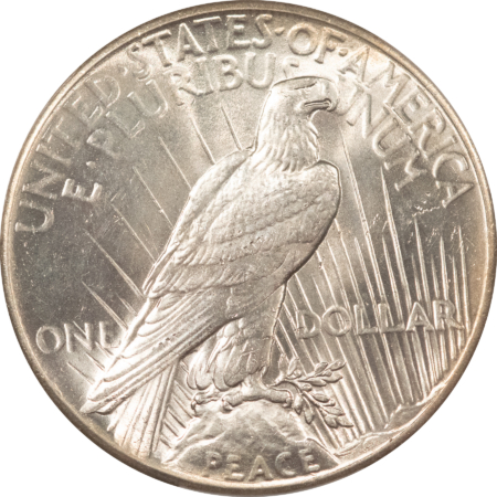 Dollars 1927 $1 PEACE DOLLAR – PCGS MS-62 BLAST WHITE & MARK FREE!