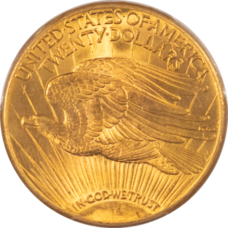 $20 1927 $20 ST GAUDENS GOLD DOUBLE EAGLE – PCGS MS-64, LUSTROUS!
