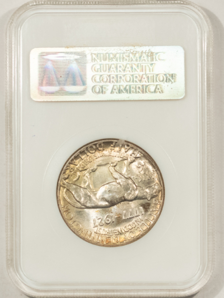 CAC Approved Coins 1927 VERMONT COMMEMORATIVE HALF DOLLAR – NGC MS-64 CAC, FATTIE HOLDER, LOOKS 65+