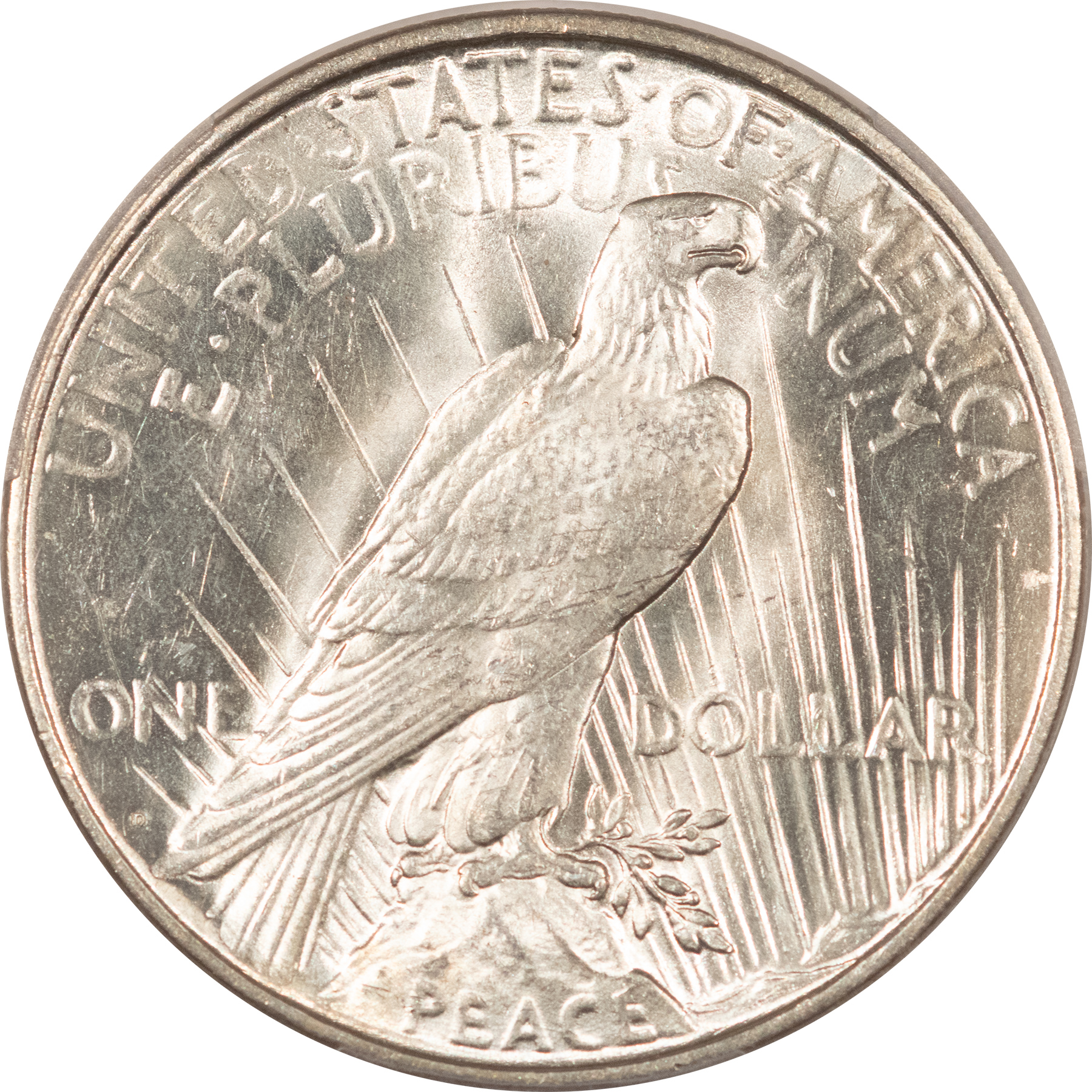 Dollars 1927-D $1 PEACE DOLLAR – PCGS MS-61 WHITE & FLASHY Dollars 1927-D $1 PEACE DOLLAR – PCGS MS-61 WHITE & FLASHY