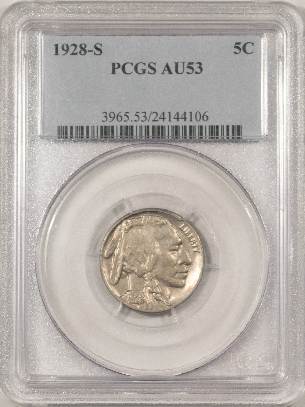 Buffalo Nickels 1928-S BUFFALO NICKEL – PCGS AU-53, TOUGH DATE! Buffalo Nickels 1928-S BUFFALO NICKEL – PCGS AU-53, TOUGH DATE!