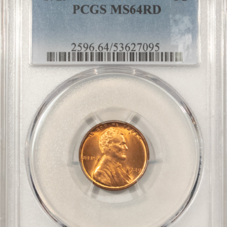 Lincoln Cents (Wheat) 1929 LINCOLN CENT – PCGS MS-64 RD, LUSTROUS RED!