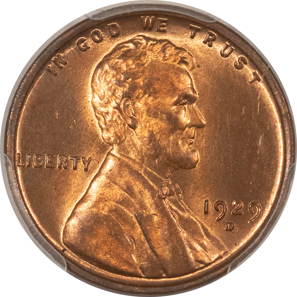 Lincoln Cents (Wheat) 1929-D LINCOLN CENT – PCGS MS-64 RD, FRESH & NICE! Lincoln Cents (Wheat) 1929-D LINCOLN CENT – PCGS MS-64 RD, FRESH & NICE!
