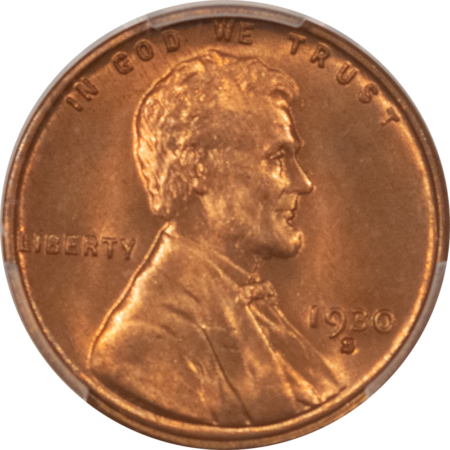 Lincoln Cents (Wheat) 1930-S LINCOLN CENT – PCGS MS-65 RB, GEM!