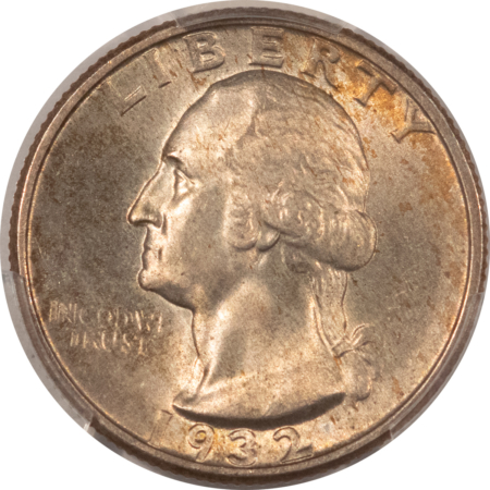New Certified Coins 1932 WASHINGTON QUARTER – PCGS MS-65, ORIGINAL GEM! FIRST YEAR TYPE!