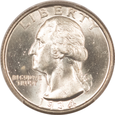 New Certified Coins 1934-D WASHINGTON QUARTER – PCGS MS-63, WHITE & CHOICE!