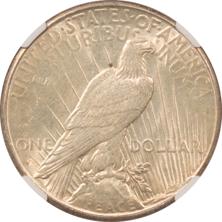 Dollars 1934-S $1 PEACE DOLLAR – NGC AU-58 LUSTROUS ATTRACTIVE KEY-DATE!