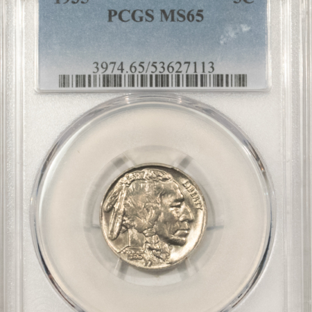 Buffalo Nickels 1935 BUFFALO NICKEL – PCGS MS-65, LUSTROUS & PREMIUM QUALITY GEM!