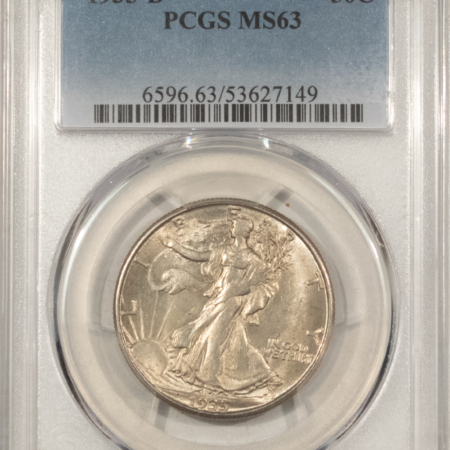 Half Dollars 1935-D WALKING LIBERTY HALF DOLLAR – PCGS MS-63, CHOICE & ORIGINAL!
