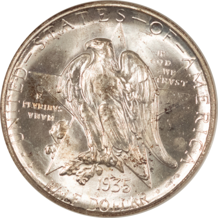 CAC Approved Coins 1935-D TEXAS COMMEMORATIVE HALF DOLLAR – NGC MS-65, PQ! OLD FATTIE! CAC APPROVED