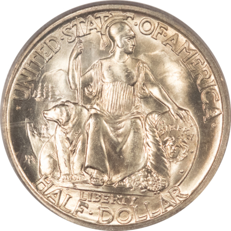 Early Commems 1935-S SAN DIEGO COMMEMORATIVE HALF DOLLAR – PCGS MS-65, OLD GREEN HOLDER & PQ!