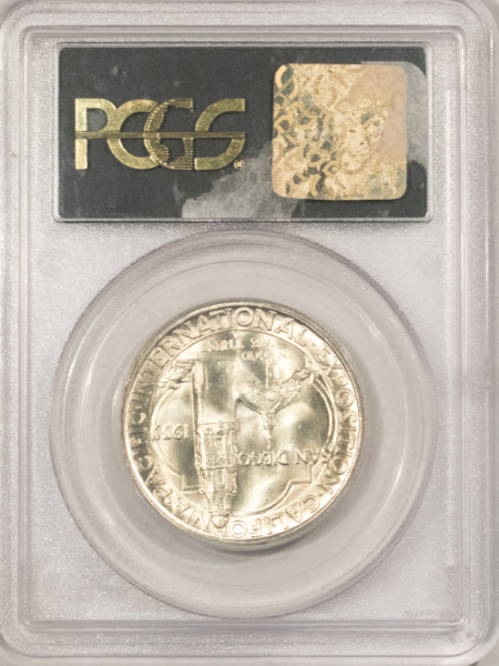 Early Commems 1935-S SAN DIEGO COMMEMORATIVE HALF DOLLAR – PCGS MS-65, OLD GREEN HOLDER & PQ!